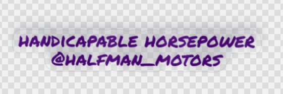 Halfman Motors @ Us sticker